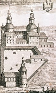 A Saint-Riquier-i bencés apátság terve 1673-ban alkotó: French School