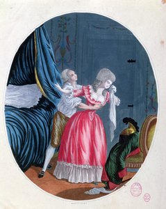 Értelmetlen sajnálkozás, 18. század vége (színes metszet) alkotó: French School
