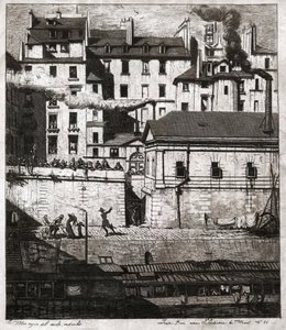 Rendőrség Párizsban. (metszet, kb. 1860) alkotó: French School