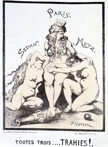 Politikai rajzfilm „Mind a hárman... elárulták!”. alkotó: French School
