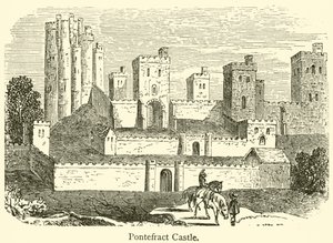 Pontefract kastély (metszet) alkotó: French School