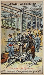 Hordozható és állítható fémfúró (chromolitho) alkotó: French School