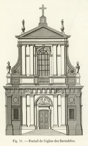Barnabite templom portál alkotó: French School