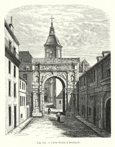 Fekete kapu, Besanconban (metszet) alkotó: French School