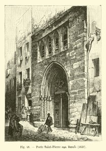 Szent Péter-kapu ökrökkel, 1830 alkotó: French School