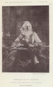Geoffrin asszony portréja (litho) alkotó: French School