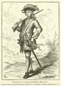 Henry Morgan kapitány portréja (metszet) alkotó: French School
