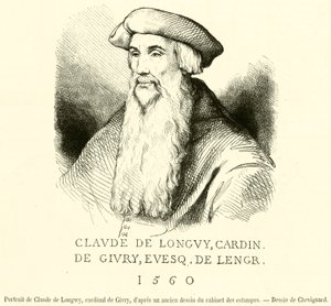 Claude de Longwy, Givry bíboros portréja (metszet) alkotó: French School