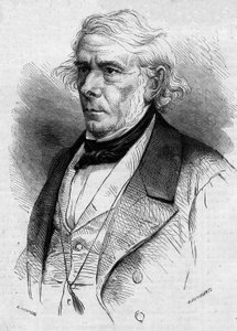 Victor Cousin (1792-1867), francia filozófus és politikus, az Academie Francaise tagja portréja. Metszet a "Le Monde Illustre"" 511. sz.-ban, 1867. január 26-án. alkotó: French School