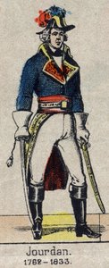 Portré en pied de Jean Baptiste, Comte Jourdan, marechal de France (1762-1833) Epinal képe a 19. század végéről. alkotó: French School