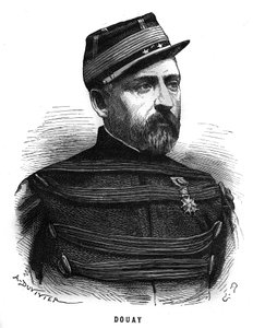 Abel Douay (1809-1870) francia tábornok portréja. Metszet a „Les Illustrations De L
