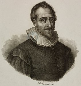 Adam de Craponne (1526-1576) francia mérnök portréja, Marchi metszete alkotó: French School
