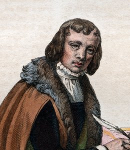 Alain Chartier (1385-1430) francia költő és politikai író portréja. alkotó: French School