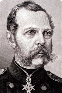 II. Sándor (1818-81) orosz császár portréja 1855-től (metszet) alkotó: French School