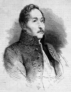 Alexandre Denis Abel de Pujol (1787-1861) francia festő portréja. Metszet a „” Le Monde Illustré”” 235. számában, 1861. október 12. alkotó: French School