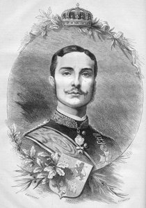 XII. Alfonso (Alfonso) (1857-1885), spanyol király portréja. Metszet az 1878. január 19-i „” Le Monde Illustré”” 1085. sz. alkotó: French School