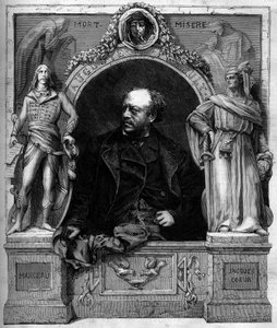 Antoine Augustin Preault (1809-1879) francia szobrász portréja. Metszet a január 25-i „” The Illustrated World”” 1139. sz alkotó: French School
