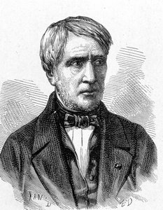 Antoine Cesar Becquerel (1788 - 1878), francia fizikus portréja - az Album de la Science című kiadványban; jeles tudósok; Nagy felfedezések””” 1896. alkotó: French School