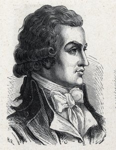 Antoine Pierre Joseph Marie Barnave (1761-1793) francia politikus portréja. Metszet 1889-ből. Magángyűjtemény. alkotó: French School