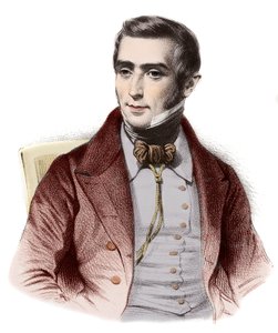 Augustin Eugene Scribe (1791-1861), francia regényíró portréja - Eugene Scribe (1791-1861), erkölcsi vígjátékok francia szerzőjének portréja alkotó: French School