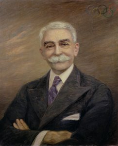 Pierre de Coubertin báró portréja (1863-1937)