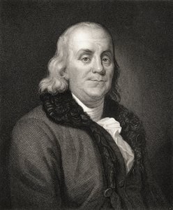 Benjamin Franklin portréja (metszet) alkotó: French School