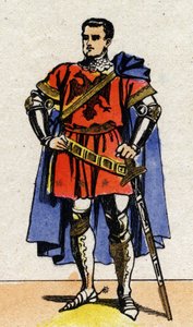 Bertrand du Guesclin (Duguesclin) portréja (v. 1320-1380) connetable Franciaországból. alkotó: French School