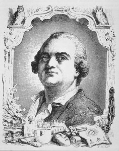 Cagliostro portréja (1743-95) Paul Christian által készített, a Histoire de la Magie című könyv illusztrációjának másolata, amelyet a 19. század végén megjelent mágiatörténetben használtak. alkotó: French School