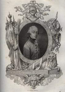 Charles-Louis osztrák-tescheni portréja (Charles Louis of Austria Teschen) (1771-1847) (Karl von Osterreich főherceg) Ausztria főhercege, Teschen hercege - Károly főherceg, Teschen hercege - az "" New National Encyclopedia "-ból írta: Maurice La Charest alkotó: French School
