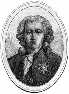 Charles Alexandre de Calonne, XVI. Lajos (1734-1802) francia politikus, pénzügyi ellenőr portréja. Metszet a „Pápák-királyok-királynők és császárok története az évszázadokon keresztül” című könyvébe, Maurice Lachatre alkotó: French School