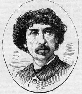 Charles Garnier (1825-1898) francia építész portréja. Metszet a „” Le Monde Illustré”” 890. számában, 1874. május 2.. alkotó: French School