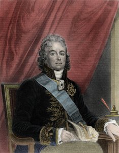Charles Maurice de Talleyrand Perigord (1754-1838) francia politikus portréja. alkotó: French School