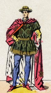 VII. Károly (1403-1461) francia király portréja. alkotó: French School