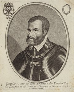 V. Károly római római császár portréja alkotó: French School