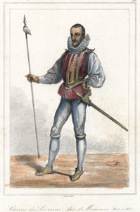 Charles de Lorraine, Mayenne hercegének (1554-1611), francia hercegnek a portréja. Henri, Guise hercege után ő volt a Liga vezetője (1589). alkotó: French School