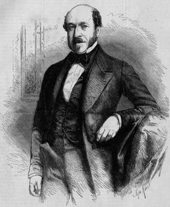 Charles de Morny (1811-1866) francia politikus, a Második Birodalom alatti törvényhatósági hadtest elnöke portréja. Metszet a „” Le Monde Illustré”” 33. számában, 1857. november 28-án. alkotó: French School