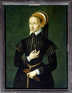 Claude de France (1499-1524) francia királynő és I. Francois felesége portréja A 16. századi Anonymous festmény. V 0,28x0,21 m Chantilly, musee Conde alkotó: French School