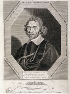 Clement Metezeau portréja, a király építésze és mérnöke, a de la Rochelle csatornán átvezető gát feltalálója, 1627-28 alkotó: French School