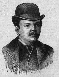 Dr. Leander Starr Jameson (1853-1917), a dél-afrikai Cape Colony brit miniszterelnökének portréja (Transvaal). Metszet a „La gazette du dimanche” január 16-án alkotó: French School