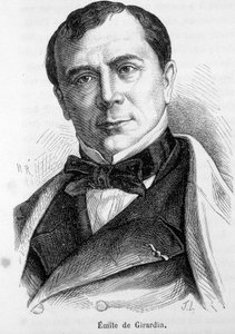 Emile de Girardin (1806-1881) francia publicista és politikus, a modern sajtó alapítója portréja. alkotó: French School