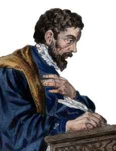 Etienne Jodelle (1532-1573) francia drámaíró és költő portréja. alkotó: French School
