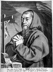 József atya (1577-1638), a kapucinusok prédikátorának portréja. alkotó: French School