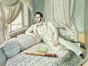 Ferdinand de Lesseps portréja alexandriai konzulsága idején, 1832 körül (wc papíron)