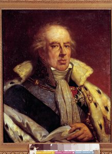 Francois - Alexandre - Frederic portréja, Duc de la Rochefoucauld Liancourt közgazdász (1747 - 1837), a Pair de France jelmezében a restauráció alatt (h s/t 0,72 x 0,57). Versailles. Vármúzeum. alkotó: French School