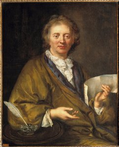 Francois Couperin (1668-1733), dit Couperin le Grand francia zeneszerző és orgonaművész portréja. 17. századi névtelen festmény. olaj, vászon, 90 x 73 cm. - Francois Couperin (1668-1733) portréja, Nagy Couperin, francia zeneszerző és alkotó: French School