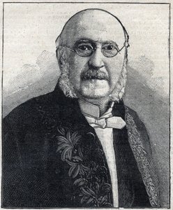 Francois Jules Suisse dit Jules Simon (1814-1896), francia filozófus és államférfi portréja a „Le Petit Parisien” c. alkotó: French School