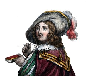 VI. Francois, La Rochefoucauld hercege, Marcillac hercege (1613-1680), francia író portréja. alkotó: French School