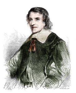 Francois de La Mothe Le Vayer (La-Mothe-Le-Vayer) (1585-1672) francia filozófus portréja. Metszet 1858-ból. alkotó: French School