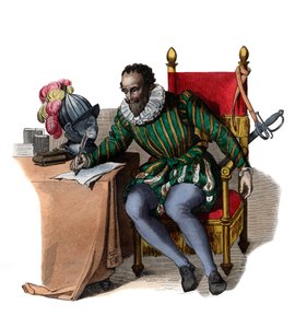 Francois de Malherbe (1555-1628) francia költő, kritikus és műfordító portréja. alkotó: French School
