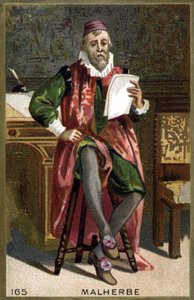 François de Malherbe (1555-1628) portréja. 19. századi kromolitográfia. alkotó: French School